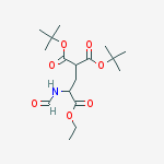 O1,O1-ditert-butyl O3-ethyl 3-formamidopropane-1,1,3-tricarboxylate结构式