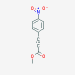 Methyl 3-(4-nitrophenyl)prop-2-ynoate结构式