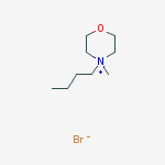 Structure of Morpholinium, 4-butyl-4-methyl-, bromide