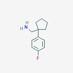 Structure of [1-(4-fluorophenyl)cyclopentyl]methanamine