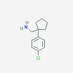 Structure of 1-(4-chlorophenyl)Cyclopentanemethanamine
