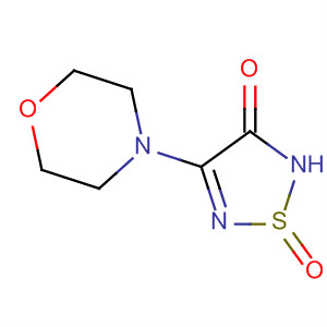 1,2,5-Thiadiazol-3(2H)-one, 4-(4-morpholinyl)-, 1-oxide结构式