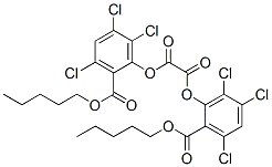 Structure of Bis(2-carbopentyloxy-3,5,6-trichlorophenyl) oxalate