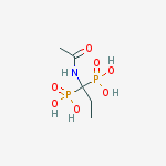 Phosphonic acid, [1-(acetylamino)propylidene]bis- (9CI)结构式