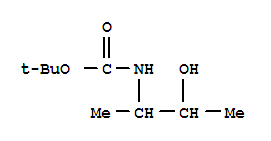 Structure of tert-butyl (3-hydroxybutan-2-yl)carbamate