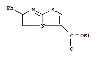 Structure of ethyl 6-phenylimidazo[2,1-b][1,3]thiazole-3-carboxylate