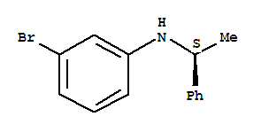 Benzenemethanamine, N-(3-bromophenyl)-a-methyl-, (aS)-结构式