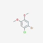 1-BROMO-2-CHLORO-4,5-DIMETHOXY-BENZENE结构式