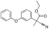 Α-氰基-Α-甲基-3-苯氧基苯乙酸乙酯结构式