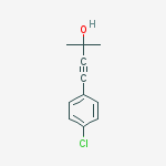 Structure of 4-(4-Chlorophenyl)-2-methyl-3-butyn-2-ol