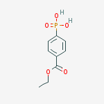 Chemical structure of Benzoic acid, 4-phosphono-, 1-ethyl ester