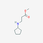 Methyl 3-(cyclopentylamino)propanoate结构式