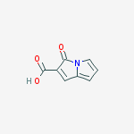 3H-Pyrrolizine-2-carboxylic acid, 3-oxo-结构式