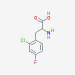 2-CHLORO-4-FLUORO-DL-PHENYLALANINE结构式