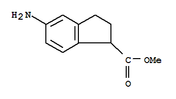 5-氨基-2,3-二氢-1H-茚-1-甲酸甲酯结构式
