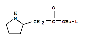 Structure of PYRROLIDIN-2-YL-ACETIC ACID TERT-BUTYL ESTER