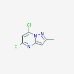 Structure of 5,7-DICHLORO-2-METHYLPYRAZOLO[1,5-A]PYRIMIDINE