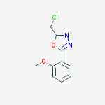 Structure of 1,3,4-Oxadiazole, 2-(chloromethyl)-5-(2-methoxyphenyl)