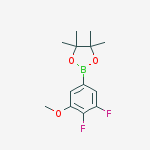 2-(3,4-Difluoro-5-methoxyphenyl)-4,4,5,5-tetramethyl-1,3,2-dioxaborolane结构式