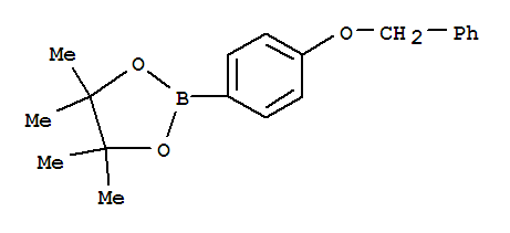 Structure of 4-BENZYLOXYPHENYLBORONIC ACID, PINACOL ESTER