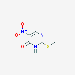 2-(Methylthio)-5-nitropyrimidin-4-ol结构式