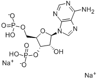 Chemical structure of 3-PHOSPHOADENOSINE 5-PHOSPHATE