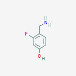 4-(Aminomethyl)-3-fluorophenol结构式