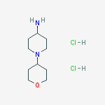 Structure of 4-Piperidinamine, 1-(tetrahydro-2H-pyran-4-yl)-, dihydrochloride