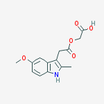 Structure of {[(5-methoxy-2-methyl-1H-indol-3-yl)acetyl]oxy}acetic acid