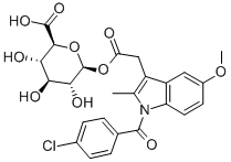 Structure of INDOMETHACIN ACYL-B-D-GLUCURONIDE