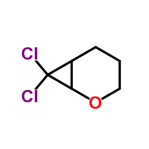 7,7-dichloro-2-oxabicyclo[4.1.0]heptane结构式