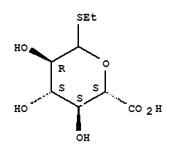 Ethyl 1-Thio-D-glucopyranosiduronic Acid结构式