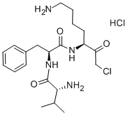 Structure of D-VAL-PHE-LYS CHLOROMETHYL KETONE, DIHYDROCHLORIDE