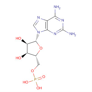 Structure of 5'-Adenylic acid, 2-amino-