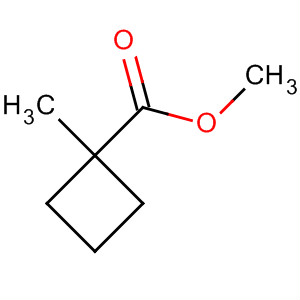 Structure of Cyclobutanecarboxylic acid, 1-methyl-, methyl ester