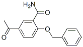 Structure of 5-acetyl-2-(phenylmethoxy)benzamide