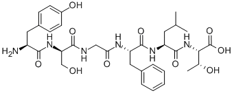 Structure of TYR-D-SER-GLY-PHE-LEU-THR