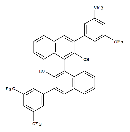Structure of (R)-3,3'-BIS(3,5-BIS(TRIFLUOROMETHYL)PH&