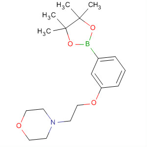 3-(2-吗啉乙氧基)苯硼酸频那醇酯结构式