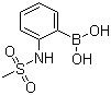 Structure of 2-(Methanesulfonylamino)phenylboronic acid