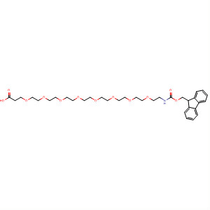 Structure of 5,8,11,14,17,20,23,26-Octaoxa-2-azanonacosanedioic acid,1-(9-fluren-9-ylmethyl)ester