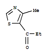 1-Propanone,  1-(4-methyl-5-thiazolyl)-结构式