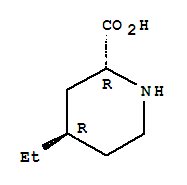 Structure of 2-PIPERIDINECARBOXYLIC ACID,4-ETHYL-,(2R,4R)-REL-