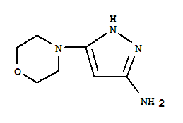 Structure of 1H-Pyrazol-3-amine,5-(4-morpholinyl)-