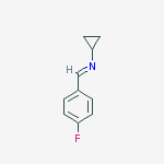 CYCLOPROPANAMINE,N-[(4-FLUOROPHENYL)METHYLENE]-结构式