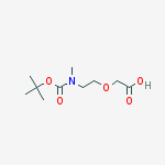 Structure of [2-(N-Boc-N-methyl-amino)-ethoxy]-acetic acid
