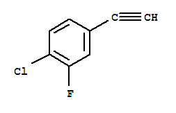 Structure of 1-CHLORO-4-ETHYNYL-2-FLUORO-BENZENE