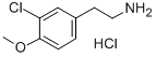 Structure of 3-CHLORO-4-METHOXYPHENETHYLAMINE HYDROC&