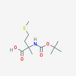 N-{[(2-methyl-2-propanyl)oxy]carbonyl}-4-(methylsulfanyl)isovalin E结构式
