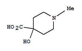 Structure of 4-Piperidinecarboxylicacid, 4-hydroxy-1-methyl-